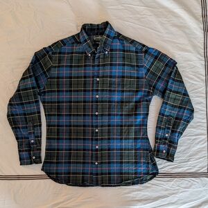 Men's Plaid Button-Up Shirt